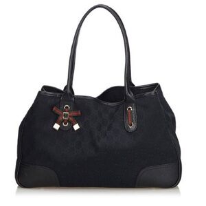 Authentic preloved black Gucci tote